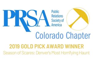 PRSA Colorado Gold Pick Award Winner Denver's 13th Floor Haunted House