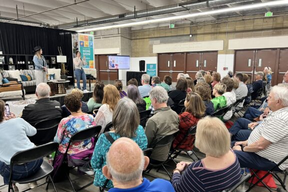 Leslie Davis and Lyndsay Lamb with HGTV's Unsellable Houses Presenting at the Denver Home Show
