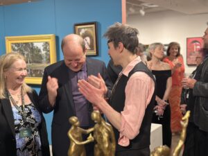 Governor Jared Polis at the 2025 Colorado Governor's Art Show & Sale